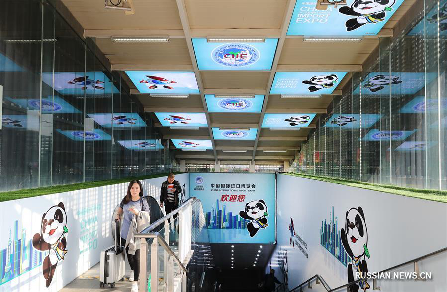 В Шанхае интенсивно идут отделочные работы в павильонах 2-го Китайского международного импортного ЭКСПО 