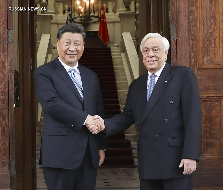 Си Цзиньпин провел переговоры с президентом Греции П. Павлопулосом