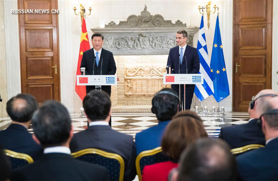 Си Цзиньпин провел переговоры с премьер-министром Греции Кириакосом Мицотакисом