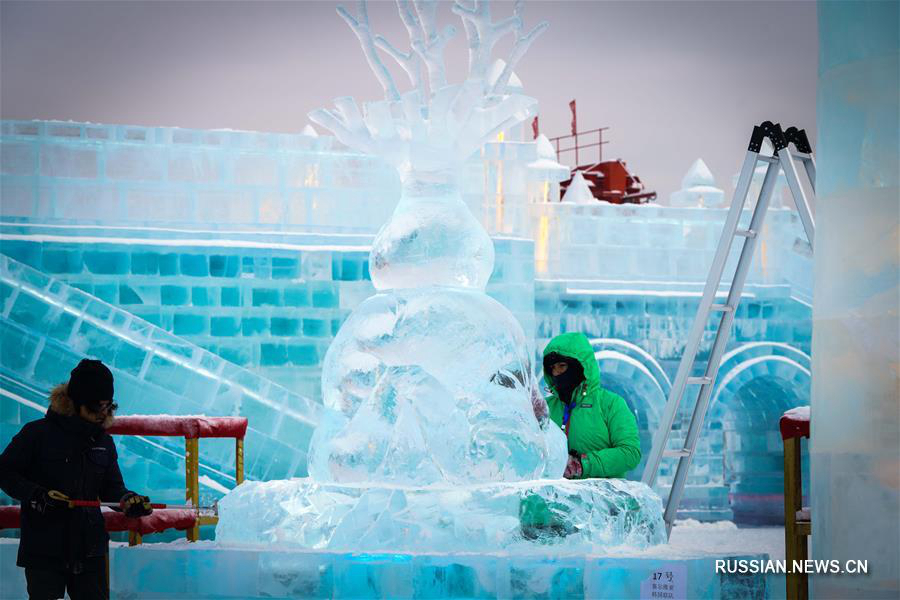 Завершился 34-й Харбинский международный конкурс ледяных скульптур 