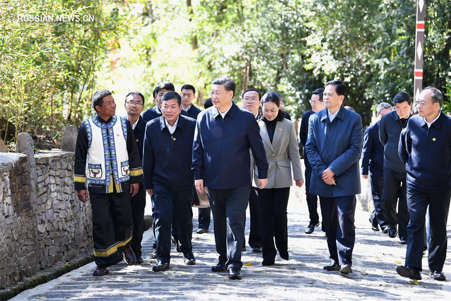 Си Цзиньпин инспектирует провинцию Юньнань в преддверии праздника Весны