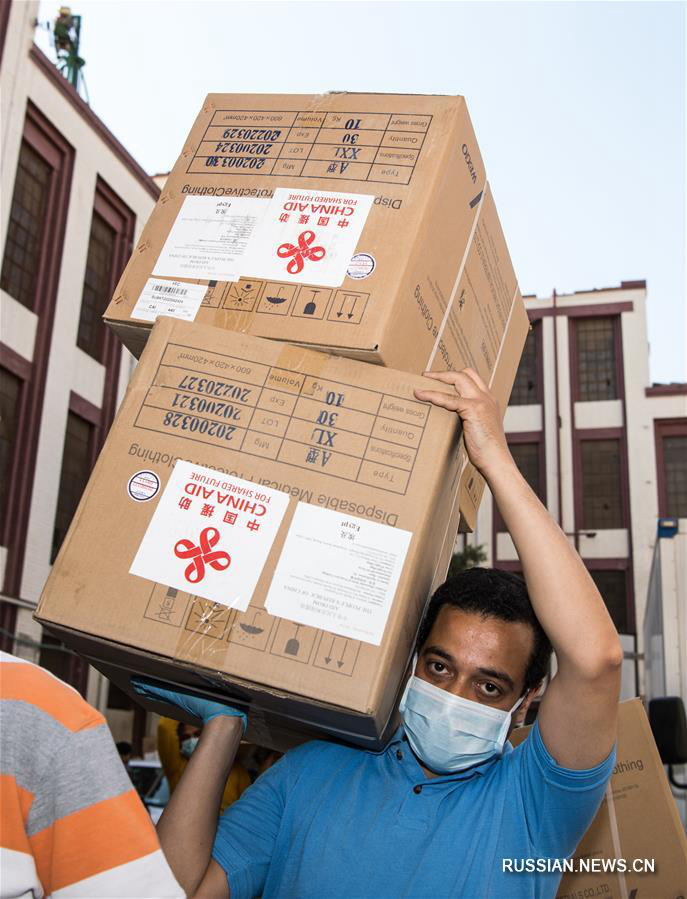В Египет доставлена вторая партия противоэпидемической помощи от Китая 