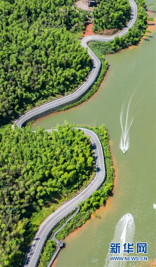 Летние пейзажи лесопарка Чжухай в провинции Гуйчжоу