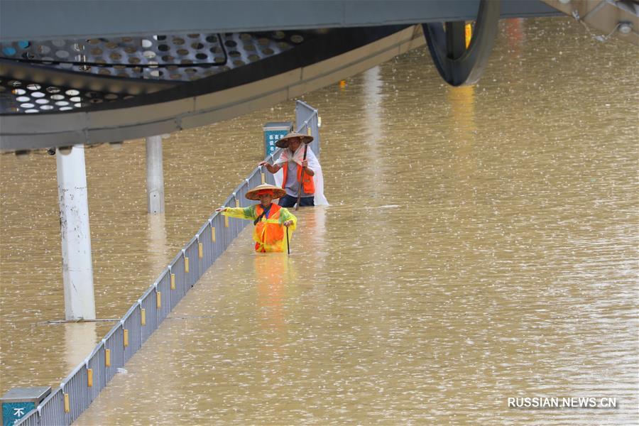 Последствия проливных дождей в Сянси
