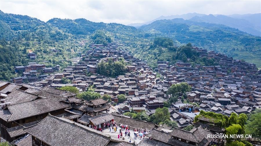 Живописная мяоская деревня в Гуйчжоу ждет гостей 