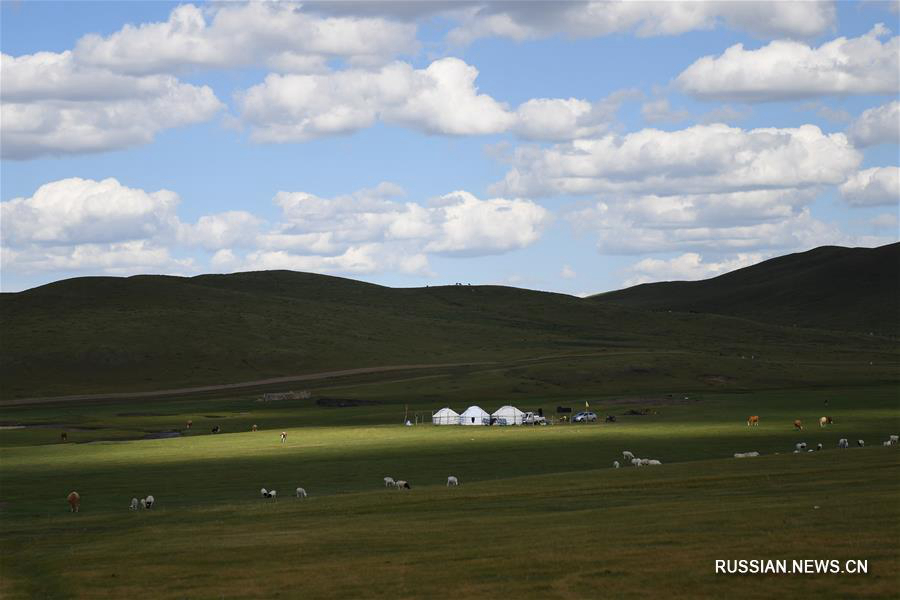 Прекрасный пейзаж в кэшикэтэнском хошуне АР Внутренняя Монголия 