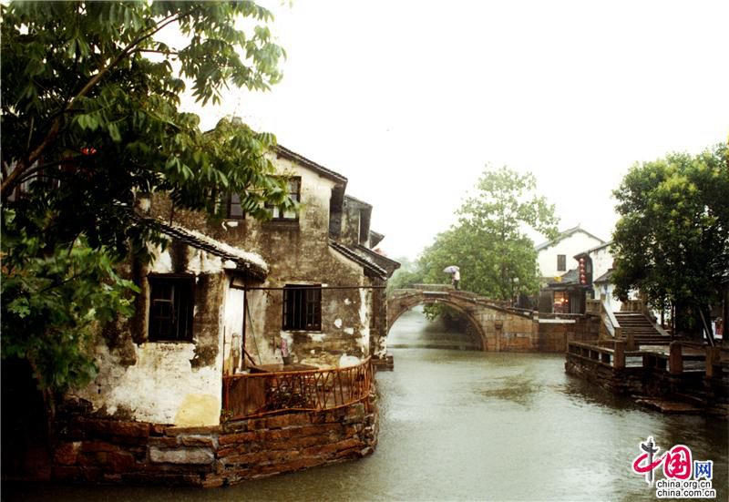 Древний «поселок на воде» Чжоучжуан в провинции Чжэцзян