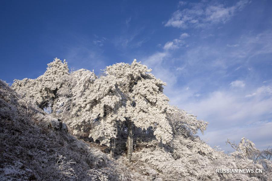 Снежная сказка в уезде Хошань 