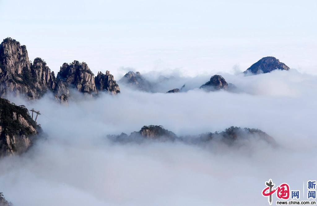 Хуаншань: облачное море после снегопада