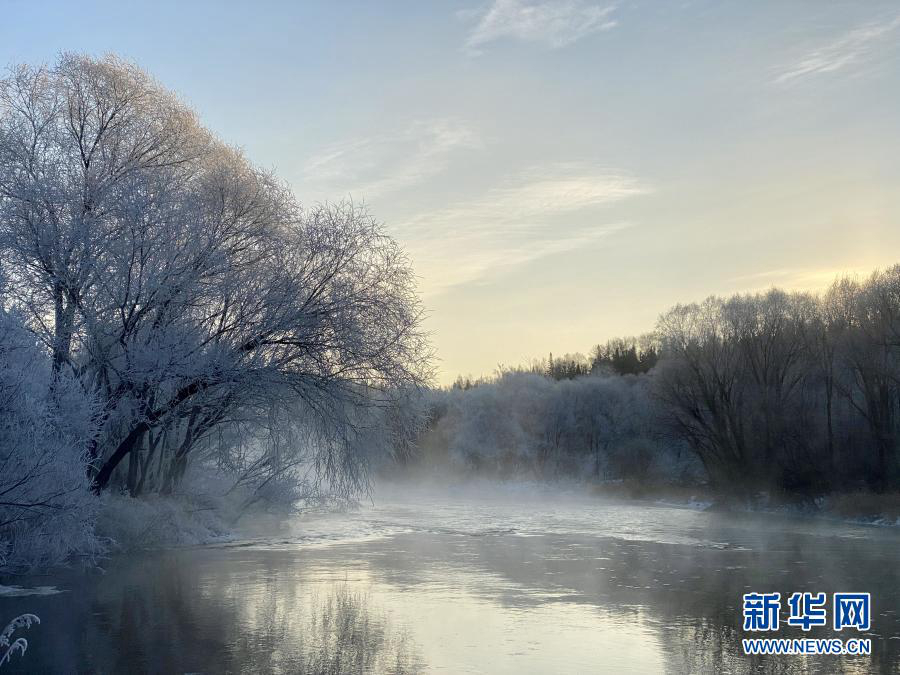 Сказочная изморозь в уезде Сюнькэ провинции Хэйлунцзян