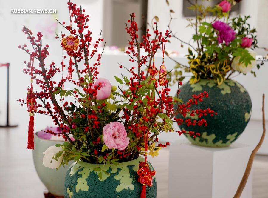 Праздничная выставка цветов в Шанхае