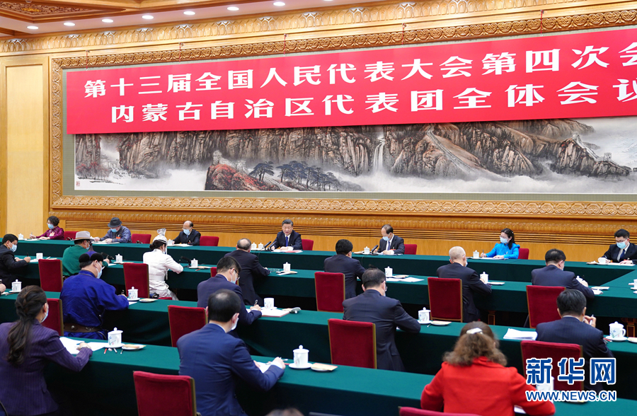 Си Цзиньпин принял участие в обсуждении с депутатами от Внутренней Монголии в рамках 4-й сессии ВСНП 13-го созыва