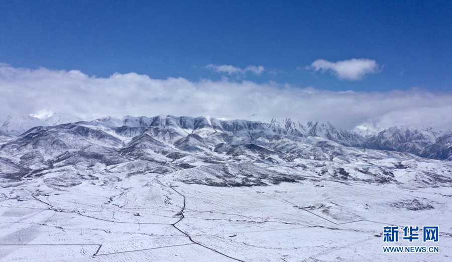 Сказочные пейзажи в уезде Цилянь после снега