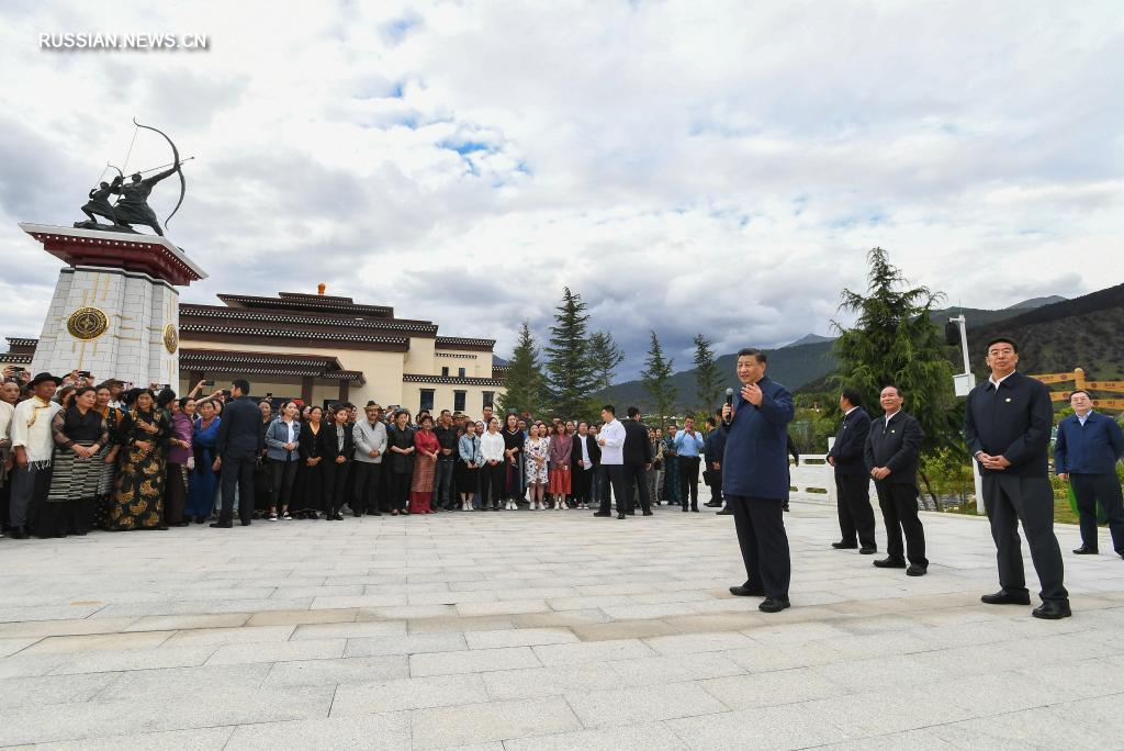 Си Цзиньпин посетил город Линьчжи в Тибете