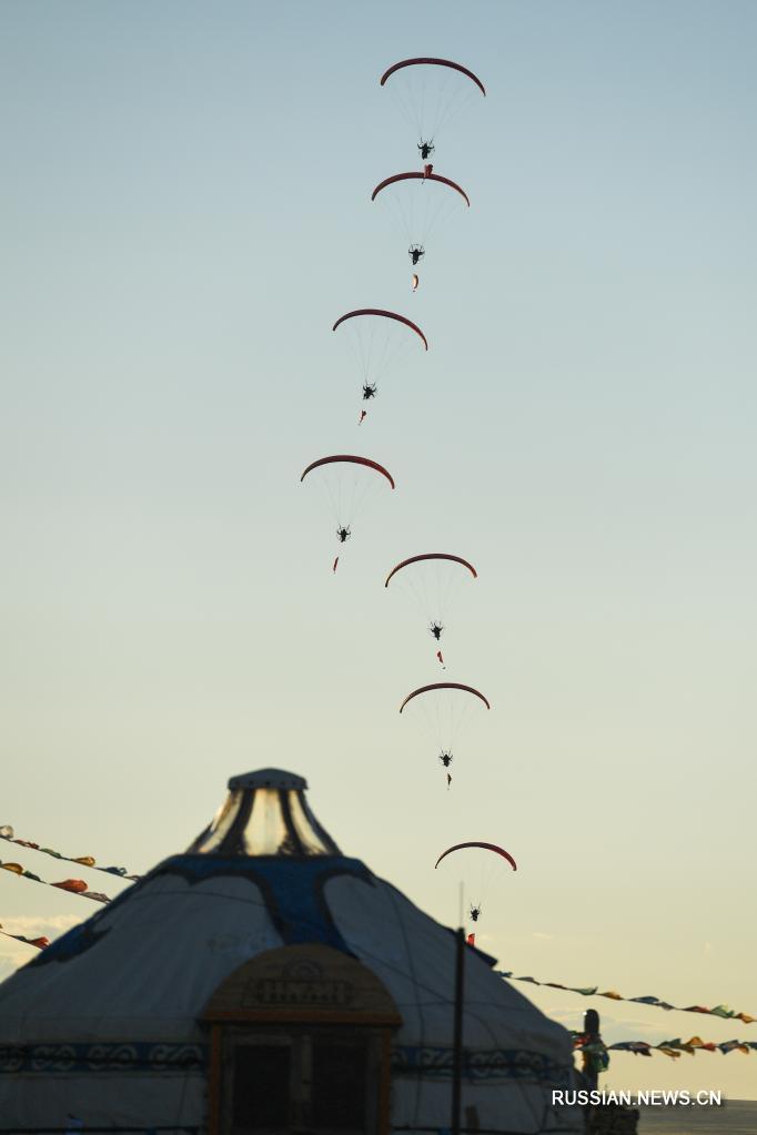 Воздушное шоу в Хулунбуирской степи