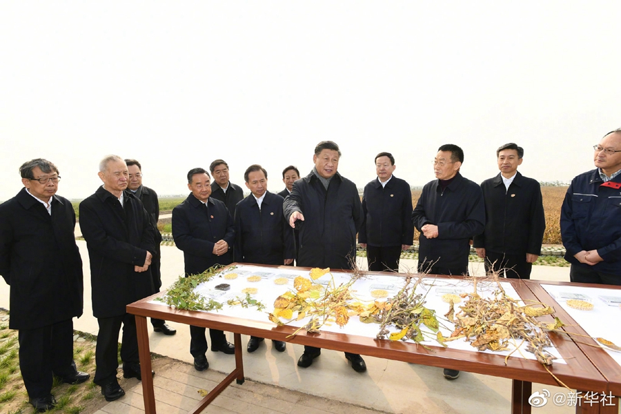Си Цзиньпин продолжил инспекцию в восточнокитайском городе Дунъин