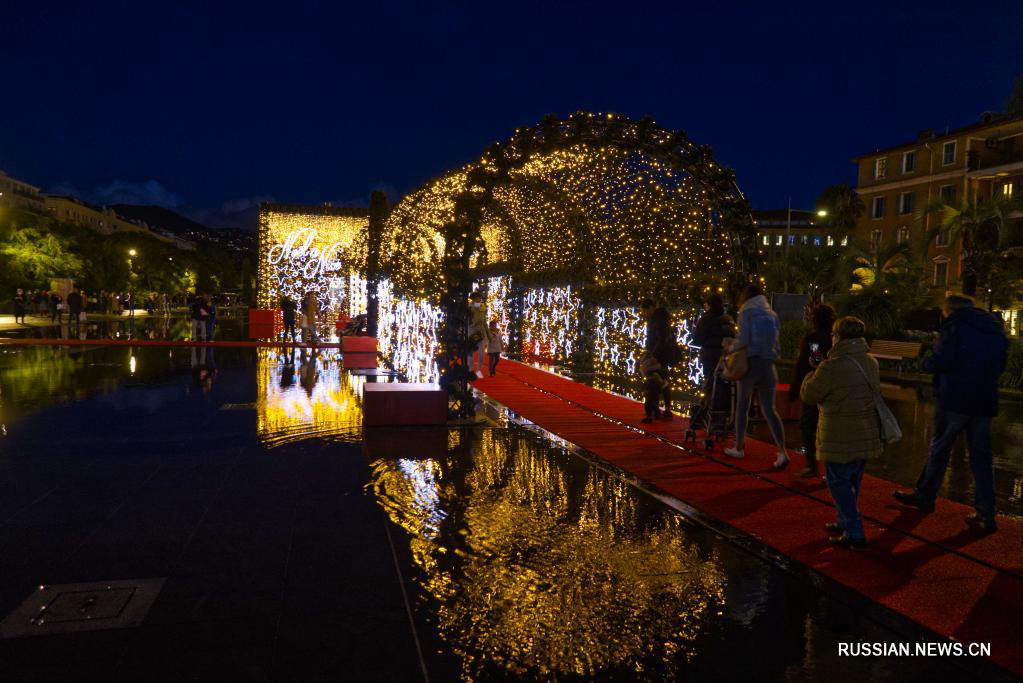 Рождественские иллюминации в Ницце