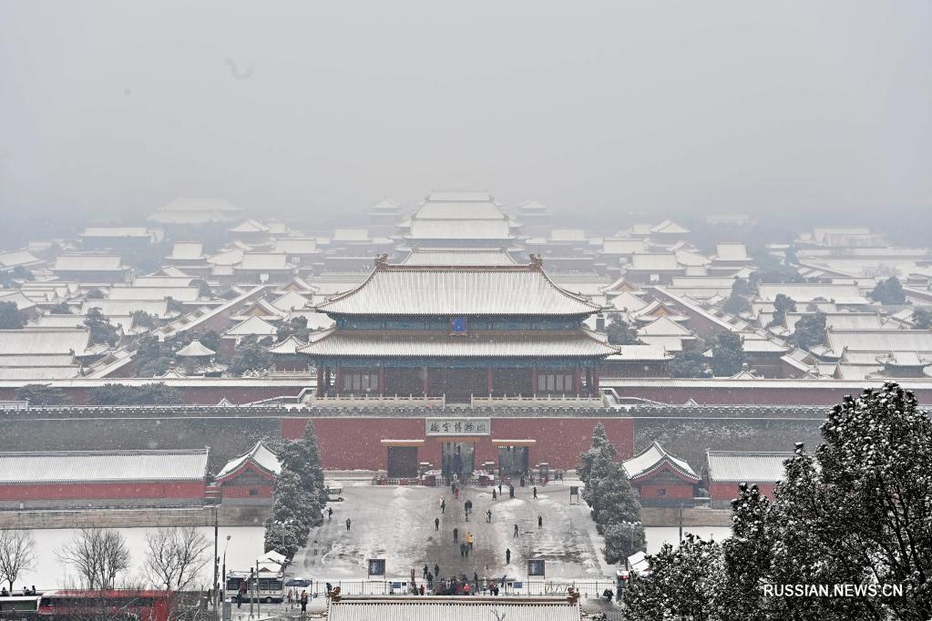 Зимние пейзажи Пекина после снега
