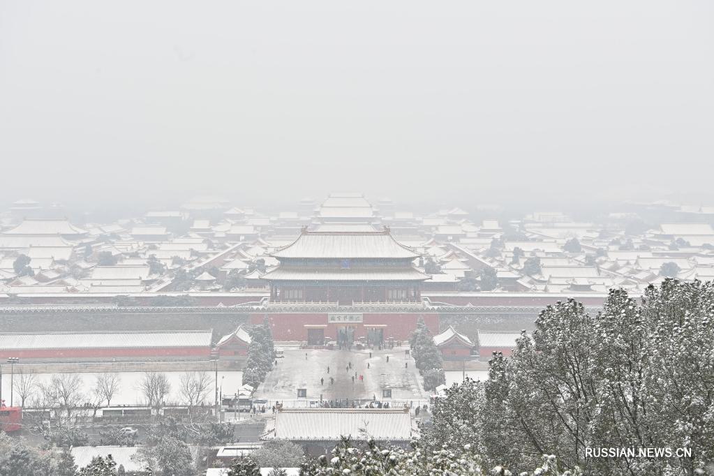 Зимние пейзажи Пекина после снега