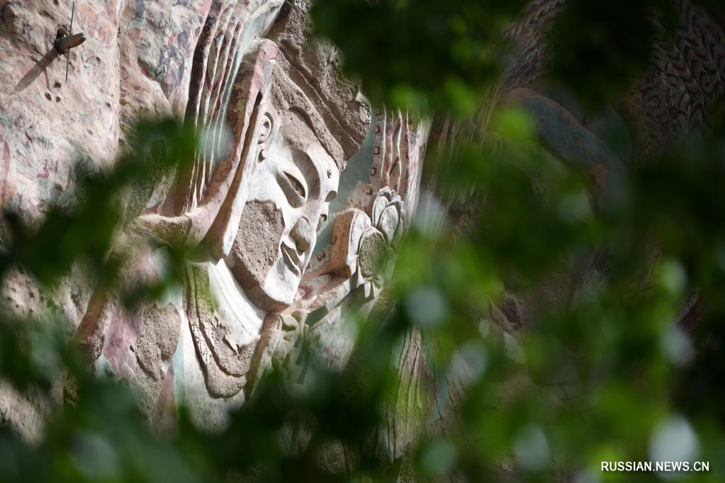 Скальные рельефы храма Лашао на северо-западе Китае