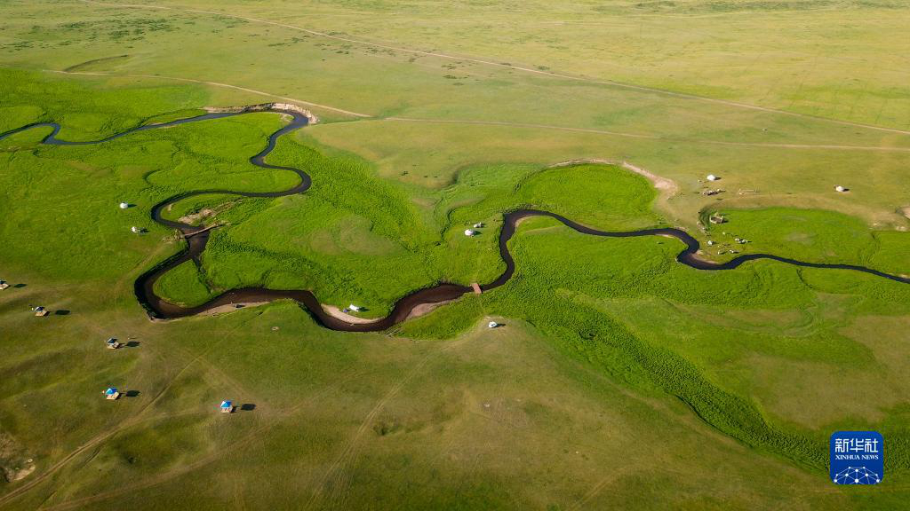 Живописные летние степные пейзажи во Внутренней Монголии