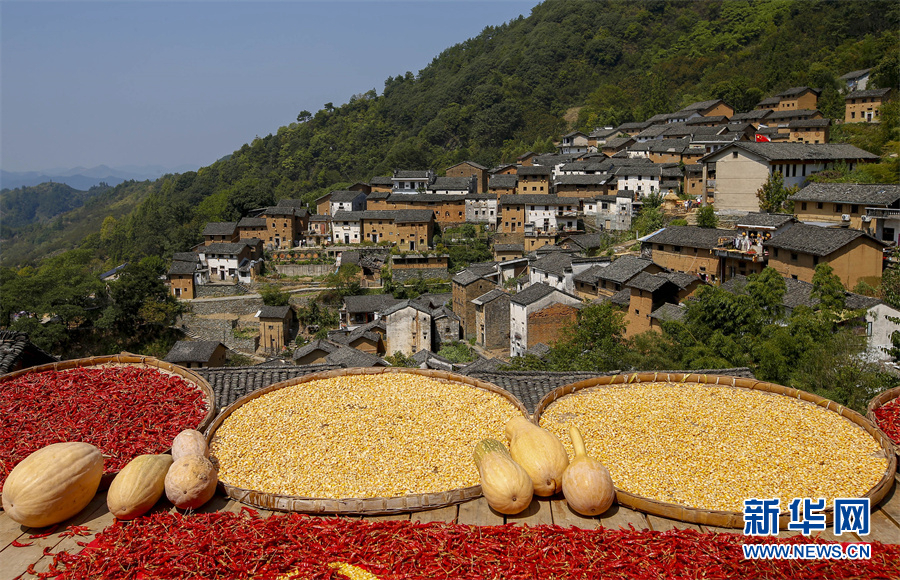 Фермеры сушат собранный урожай на востоке Китая