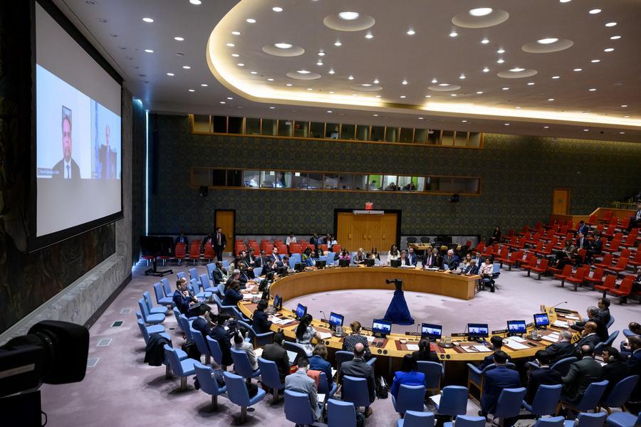 25 апреля, Нью-Йорк. Заседание Совета Безопасности ООН по ситуации в Сирии. /Фото: ООН/Синьхуа/