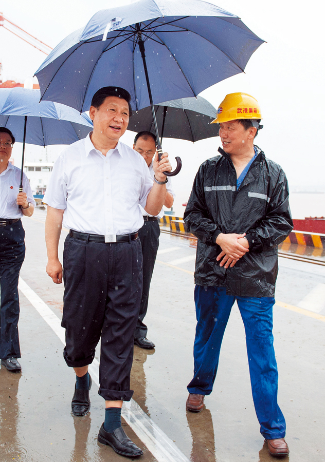 Xi Jinping en Wuhan en 2013