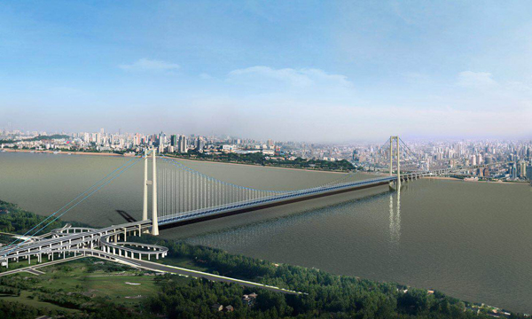 El puente suspendido de dos pisos más largo del mundo  