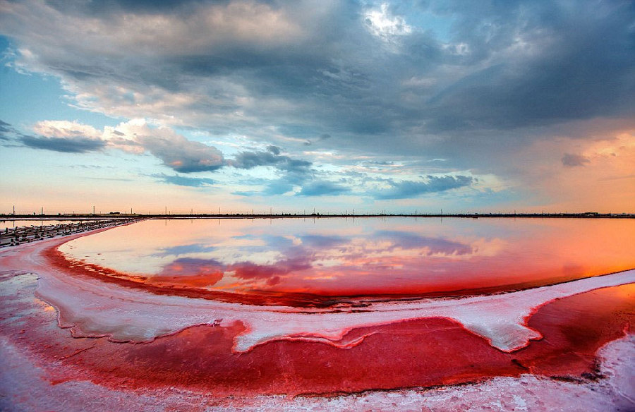 Increíbles fotos de lagos de Sivash en Crimea