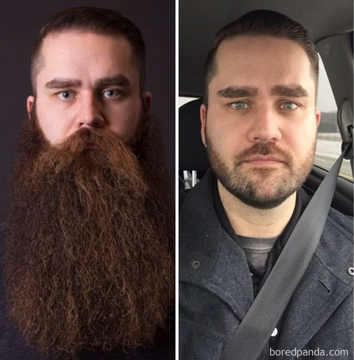 Hombres antes y después de afeitarse que te costará creer que sean los mismos