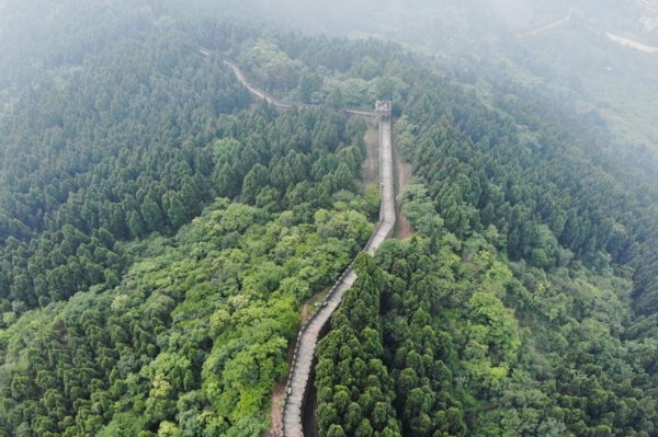 Vista aérea de la Gran Muralla Jinlong en Chengdu Spanish china org cn