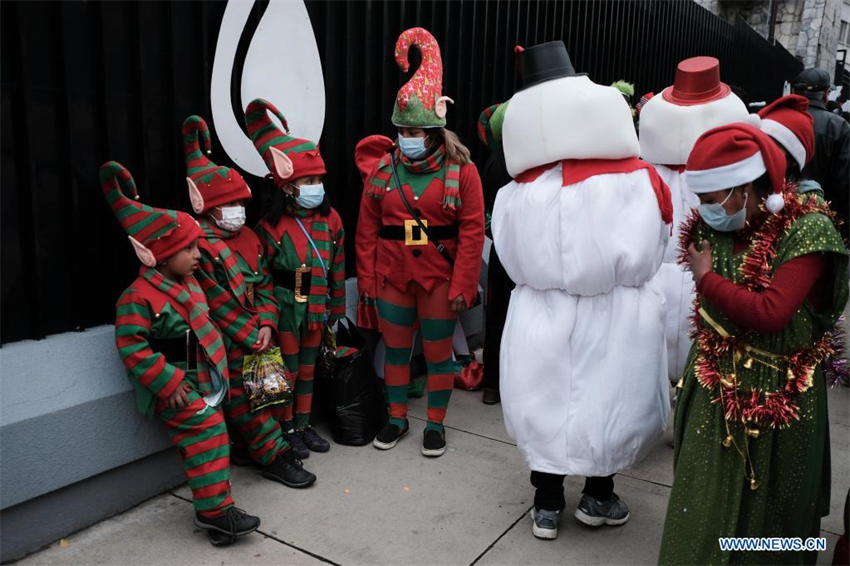 Desfile navideño en La Paz,