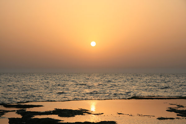 Sunset on Israel’s Mediterranean coast