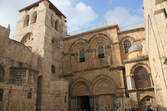  The facade of the Church of the Holy Sepulchre 