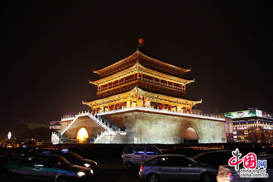 Bell Tower，one of the 'Top 10 things to do in Xi'an, China' by China.org.cn.