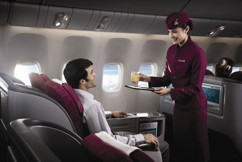 Qatar Airways, one of the &apos;Top 10 most beautiful air hostess airlines&apos; by China.org.cn.