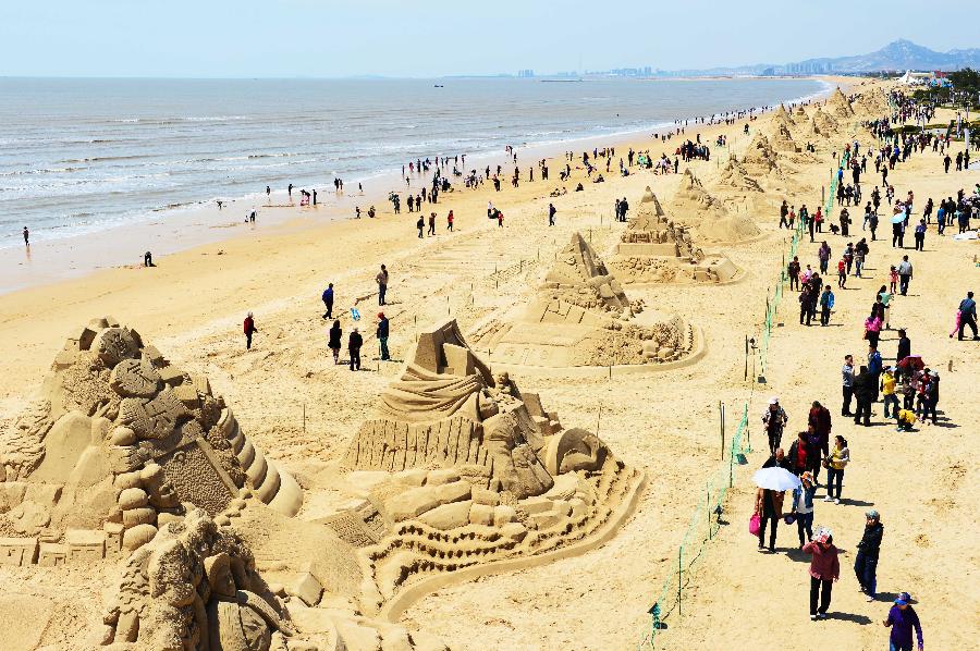 CHINA-SHANDONG-SAND SCULPTURE (CN)