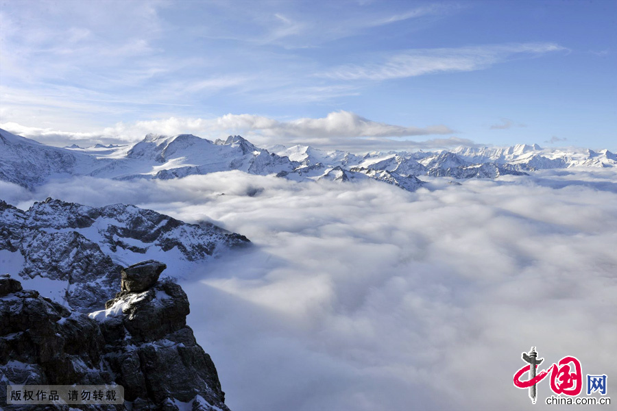 Stunning view of the Alps