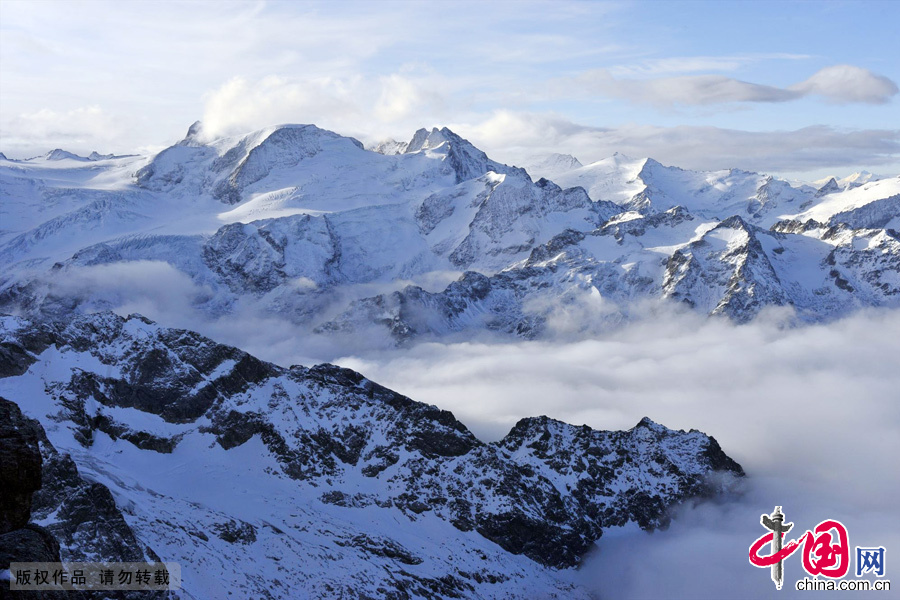 Stunning view of the Alps