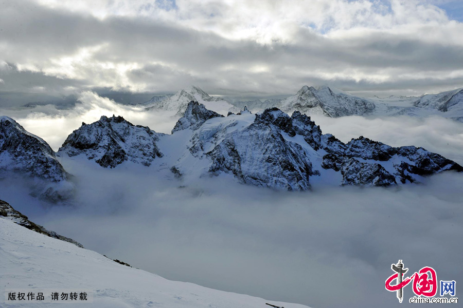 Stunning view of the Alps