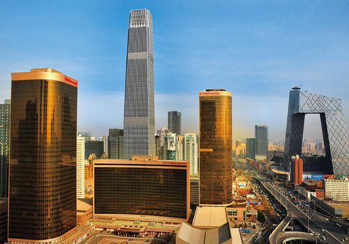 The China World Trade Center, one of the 'Top 10 buildings on Chang'an Avenue of Beijing' by China.org.cn.