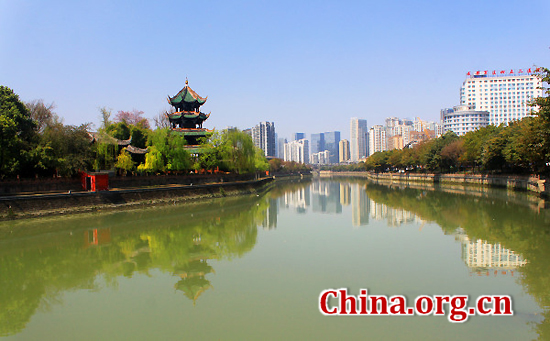 Chengdu, Sichuan Province, one of the &apos;top 10 best-performing large cities in China&apos; by China.org.cn.