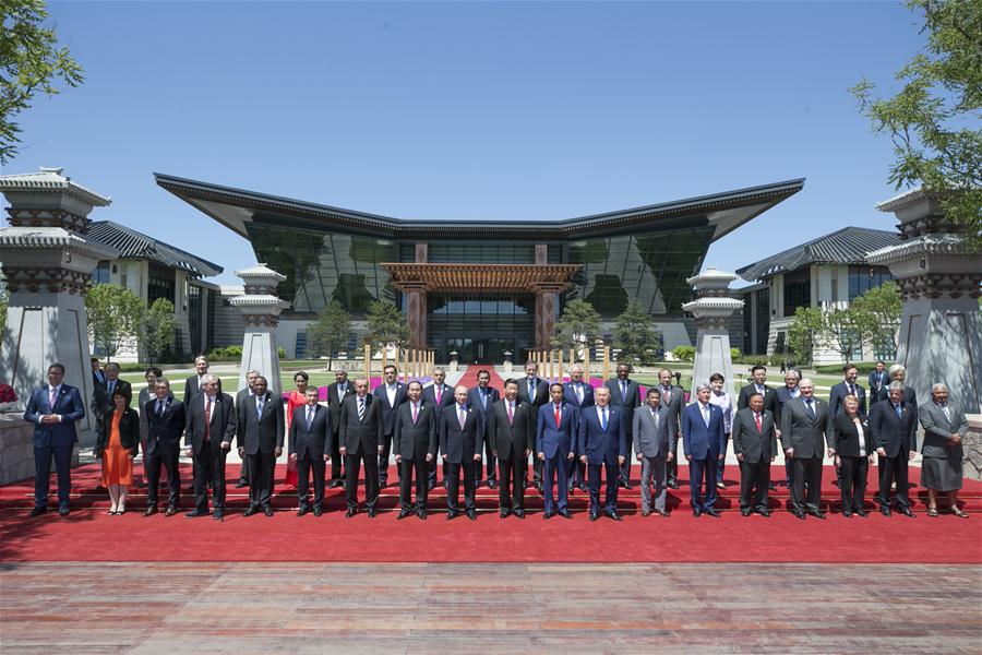 (BRF)CHINA-BELT AND ROAD FORUM-LEADERS&apos; ROUNDTABLE SUMMIT-GROUP PHOTO (CN)