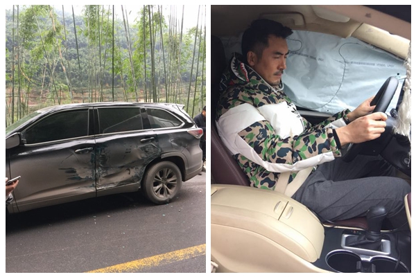 电影《追日危情》片场危情重重 男一号黄子腾发生车祸