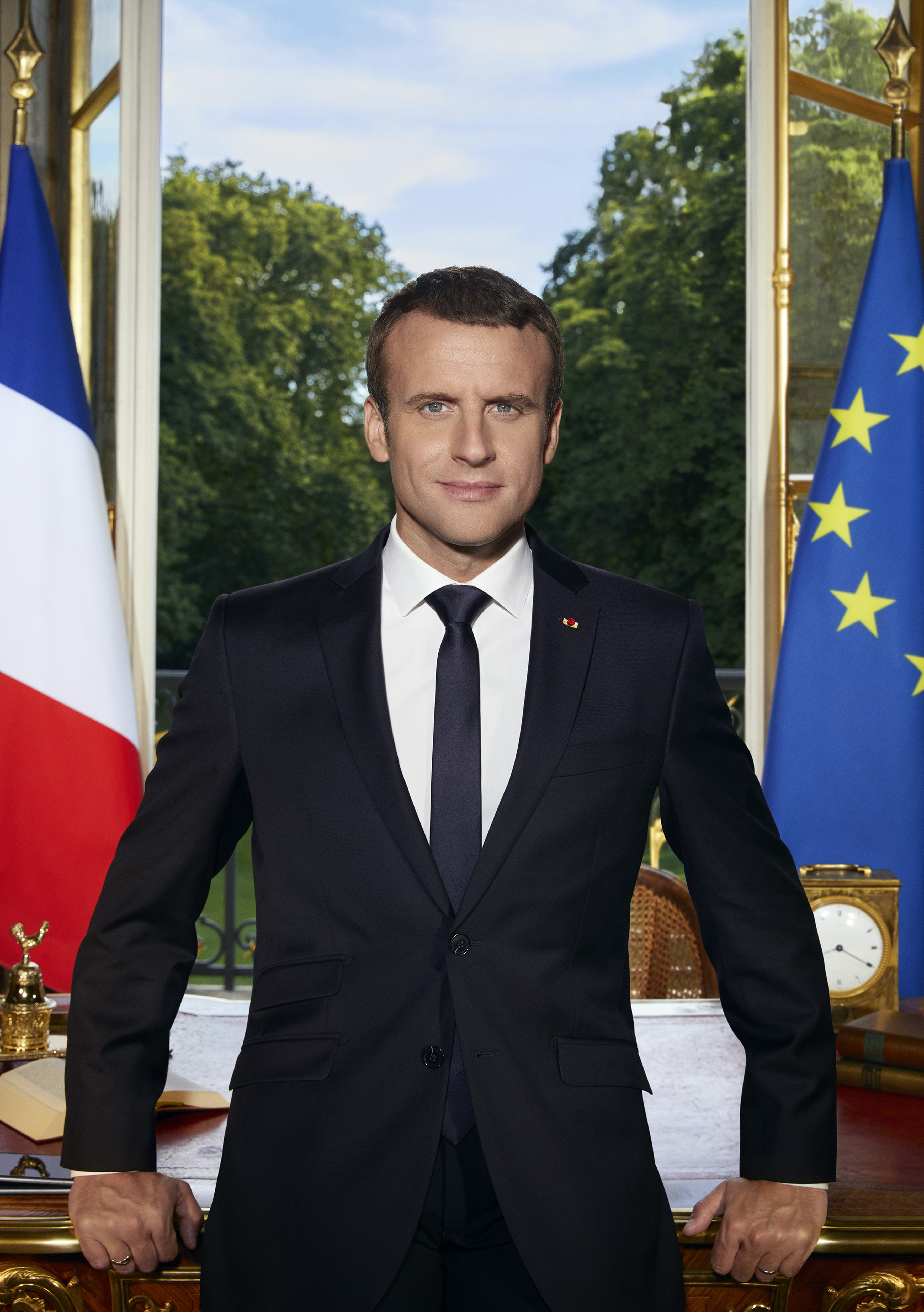 Portrait of Emmanuel Macron: Soazig de la Moissonniere / Presidency of the French Republic