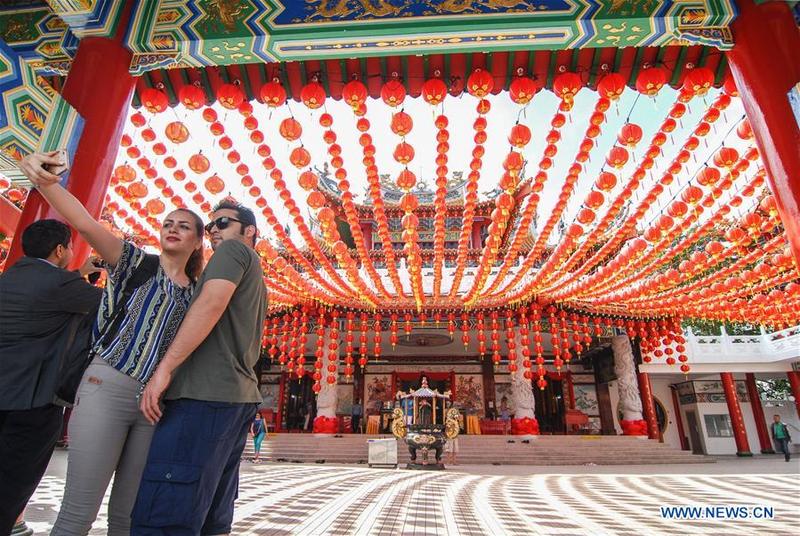 Red lanterns set for Chinese Lunar New Year in Kuala Lumpur