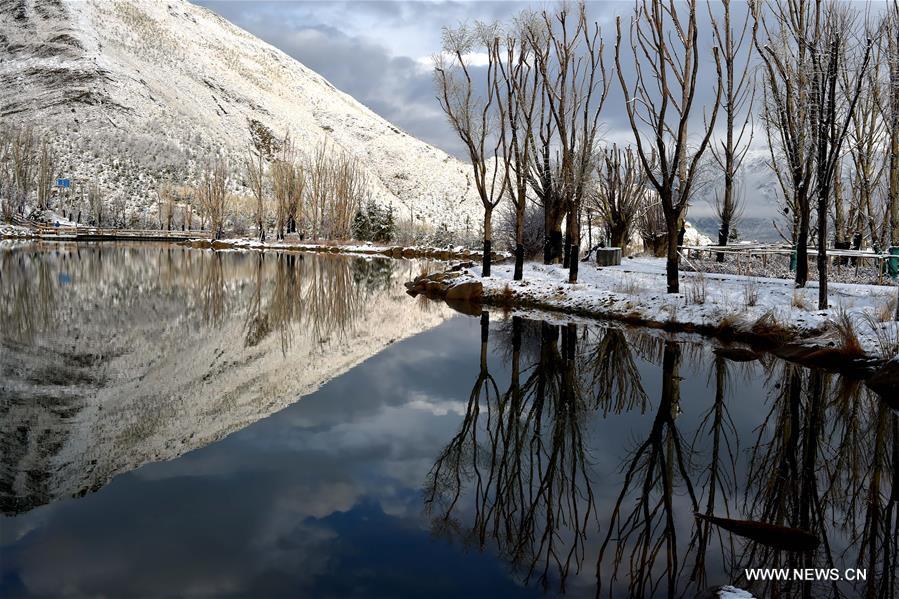 Scenery Of Lhasa After Snowfall China Org Cn