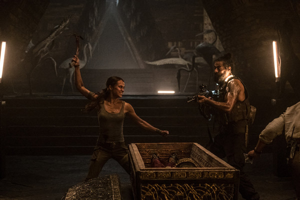 Angelina Jolie for Tomb Raider 3 - twenty years after she brought Lara  Croft to life in the original Tomb Raider movie, Angelina Jolie returns to  action in Warner's “Those who wish