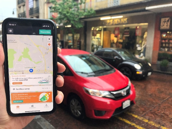 The Didi app launched in Toluca, Mexico on April 23. [Photo courtesy of Didi Chuxing]